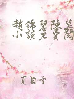 赵锦儿陈慕修的小说免费阅读