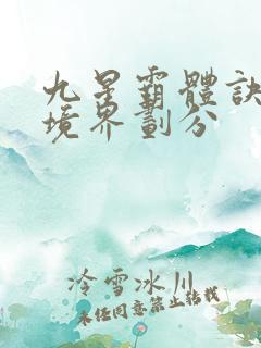 九星霸体诀龙尘境界划分