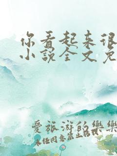 你看起来很好亲小说全文免费阅读笔趣阁