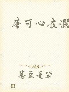 唐可心夜澜绝