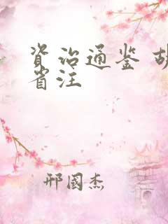 资治通鉴 胡三省注