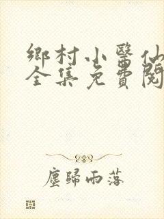 乡村小医仙小说全集免费阅读完整版