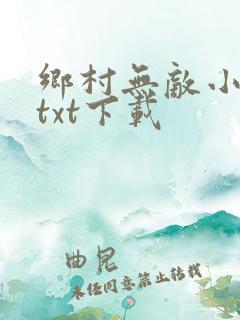 乡村无敌小医仙txt下载