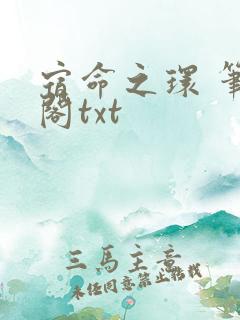 宿命之环 笔趣阁txt