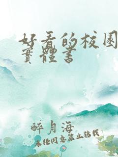 好看的校园言情实体书