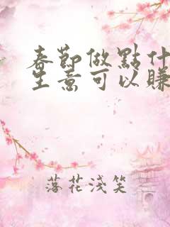 春节做点什么小生意可以赚钱?