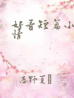 好看短篇小说言情