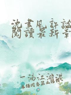 沈聿风许谧全文阅读最新章节更新内