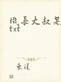 机长大叔是饿狼txt