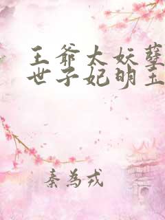 王爷太妖孽绝宠世子妃明玉珑
