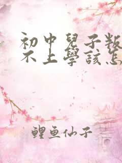 初中儿子叛逆期不上学该怎么办