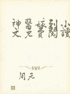 神医嫁到小说全文免费阅读