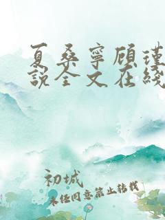 夏桑宁顾瑾琛小说全文在线阅读