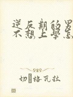 逆反期的男孩子不想上学怎么办
