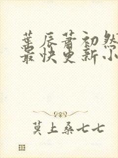叶辰萧初然最新最快更新小说