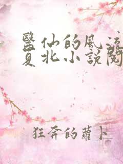 医仙的风流人生夏北小说阅读