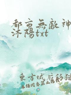 都市无敌神医唐沐阳txt