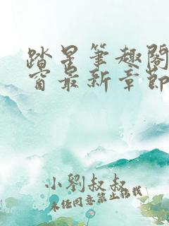 踏星笔趣阁无弹窗最新章节