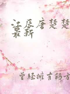 江辰唐楚楚最快最新