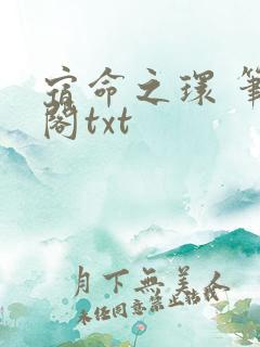 宿命之环 笔趣阁txt