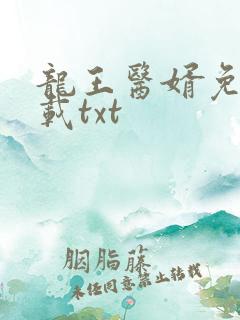 龙王医婿免费下载txt