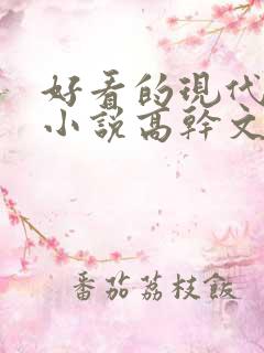 好看的现代言情小说高干文