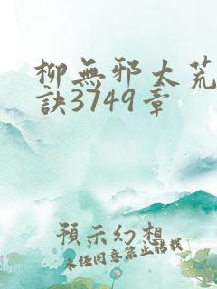 柳无邪太荒吞天诀3749章
