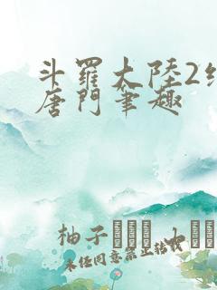 斗罗大陆2绝世唐门笔趣