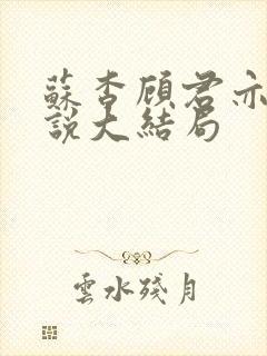 苏杳顾君亦的小说大结局