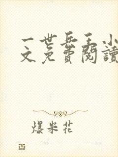 一世兵王小说全文免费阅读