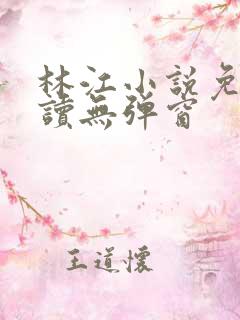林江小说免费阅读无弹窗