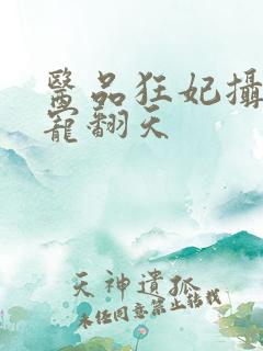 医品狂妃摄政王宠翻天