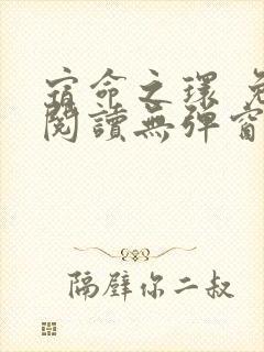 宿命之环 免费阅读无弹窗