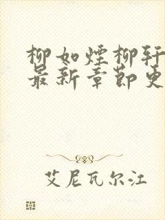 柳如烟柳轩小说最新章节更新