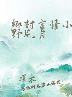 乡村言情小说乡野风月