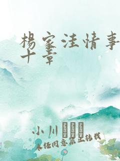 杨家洼情事第四十章