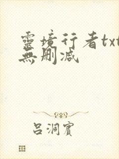 灵境行者txt无删减