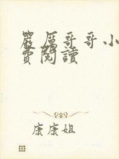 严厉哥哥小说免费阅读