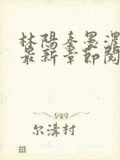 林阳秦墨浓免费最新章节阅读