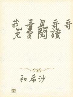 我看见哥哥小说免费阅读