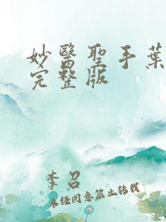 妙医圣手叶皓轩完整版