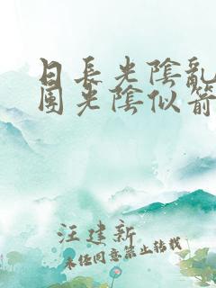 日长光阴乱作一团光阴似箭思渺渺