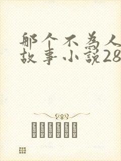 那个不为人知的故事小说28章免费阅读