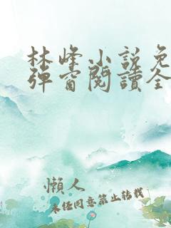 林峰小说免费无弹窗阅读全文