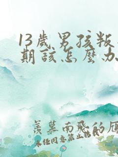 13岁男孩叛逆期该怎么办