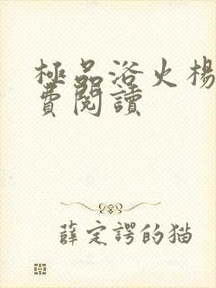 极品浴火杨宇免费阅读