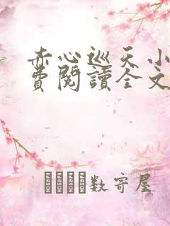 赤心巡天小说免费阅读全文无删减