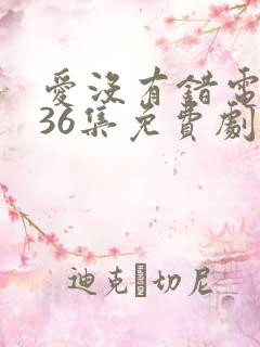 爱没有错电视剧36集免费剧情