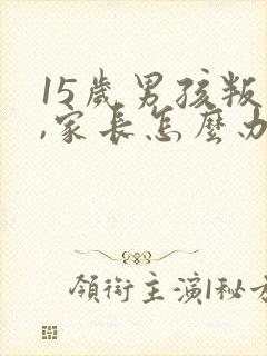 15岁男孩叛逆,家长怎么办