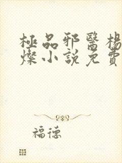 极品邪医杨凡李灿小说免费阅读